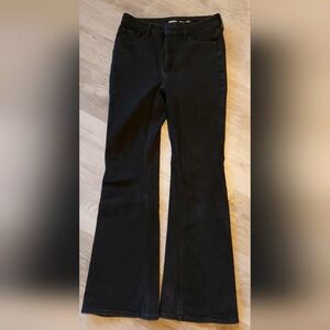 Womens black flare jeans from Old Navy